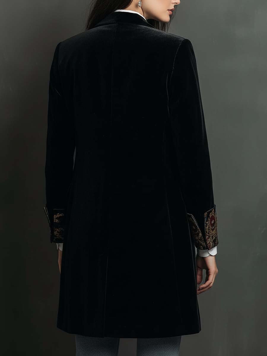 Marta getailleerde blazer met barokprint