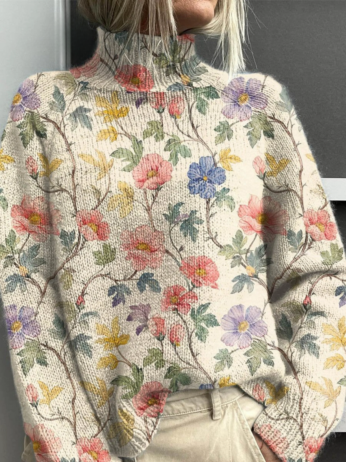 Bettina lieflijke coltrui met bloemen