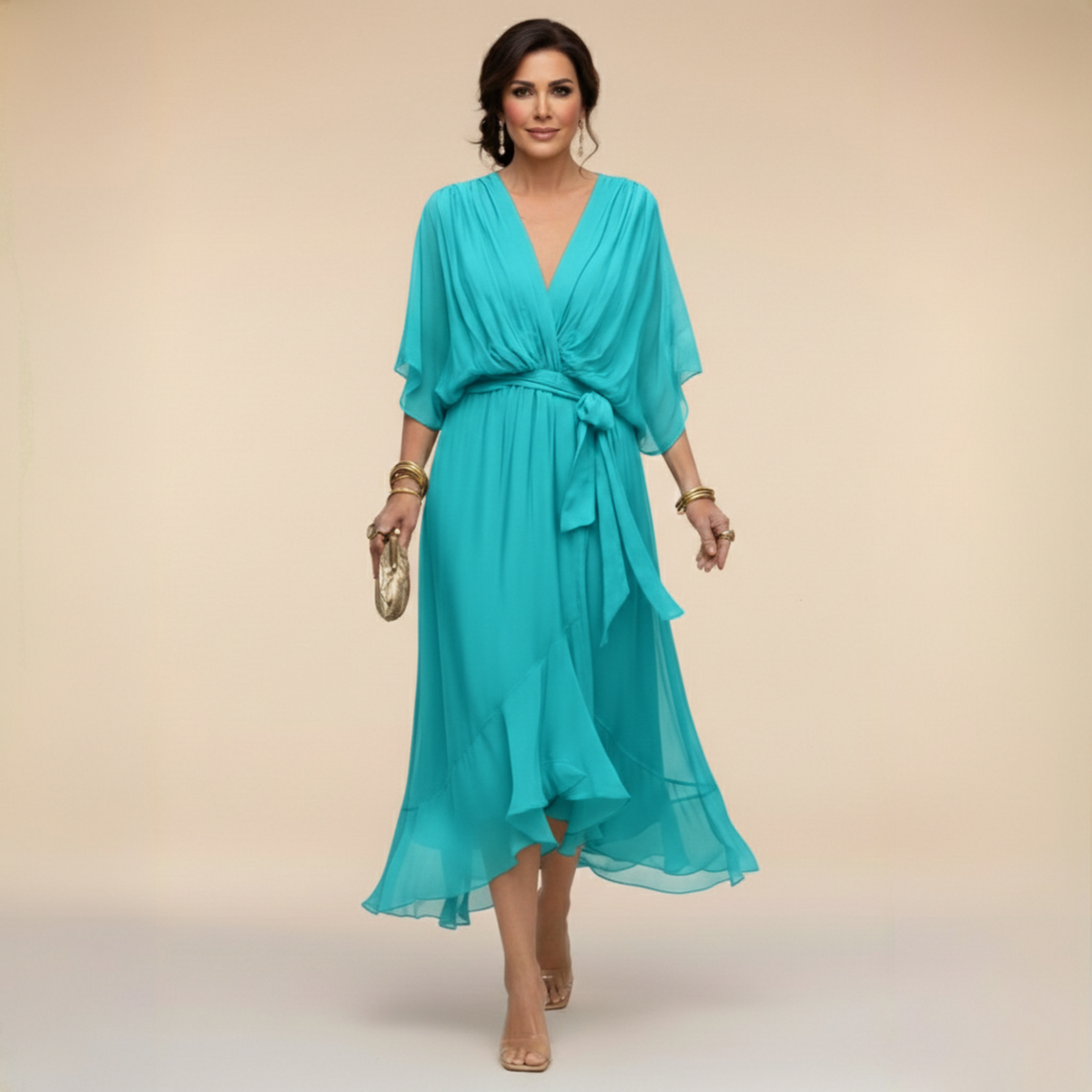 Monica™ | Jurk met V-hals