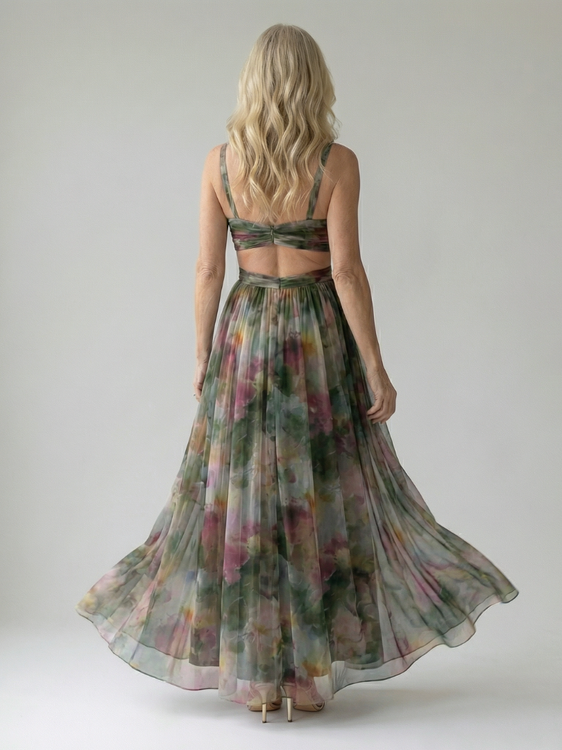 Giselle | Betoverende maxi-jurk met bloemenmotief