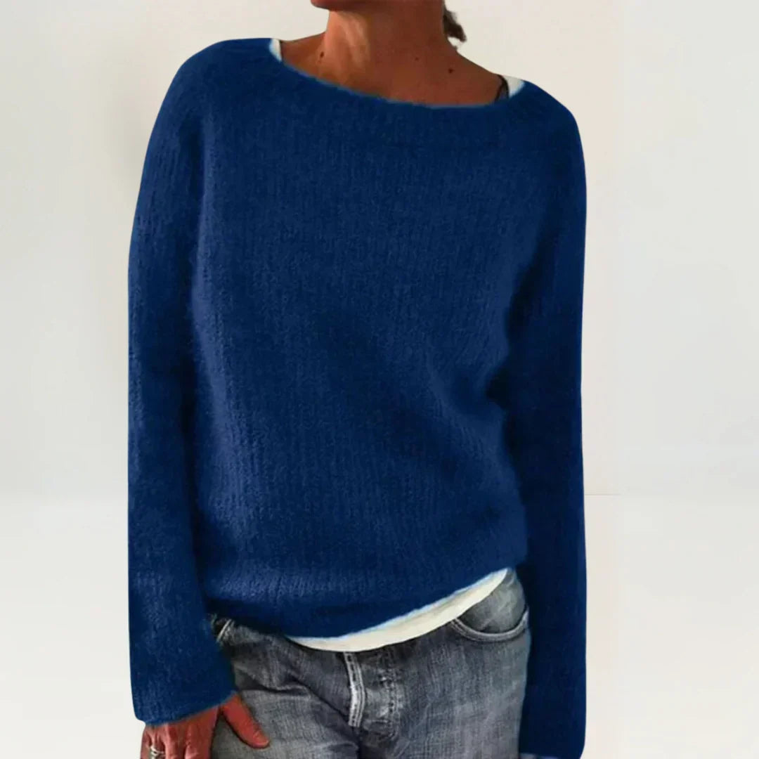 Suzy | Knusse trui blauw
