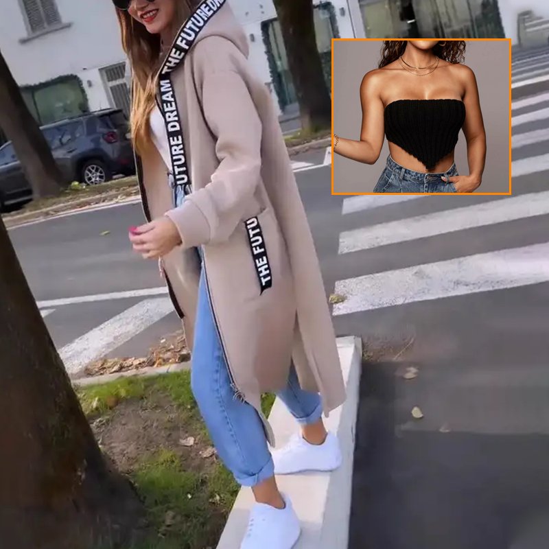 Wieke | Lange hoodie voor dames