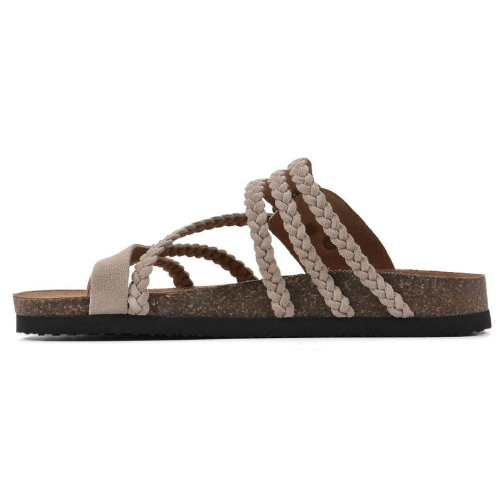 Harriet™ | Gevlochten kurksandalen