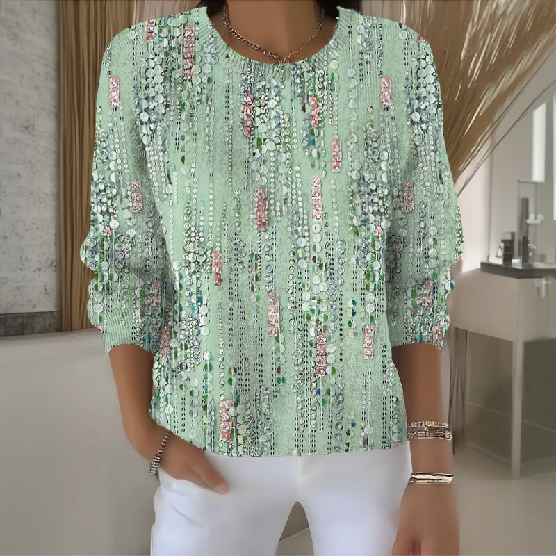 Vintage Bloemenprint Blouse
