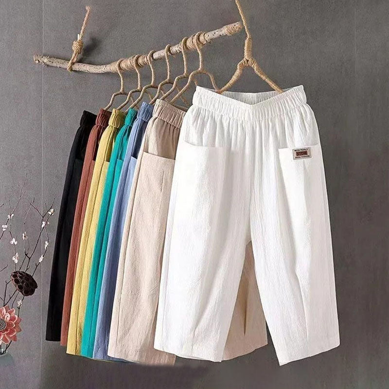 【Katoen en Lin】Comfortabele Casual Broek