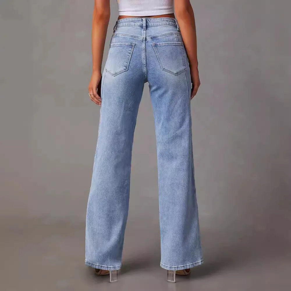 Estra | Jeans met Wijde Pijpen