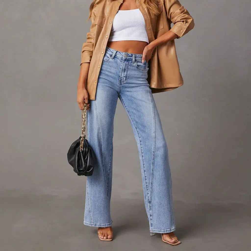 Estra | Jeans met Wijde Pijpen