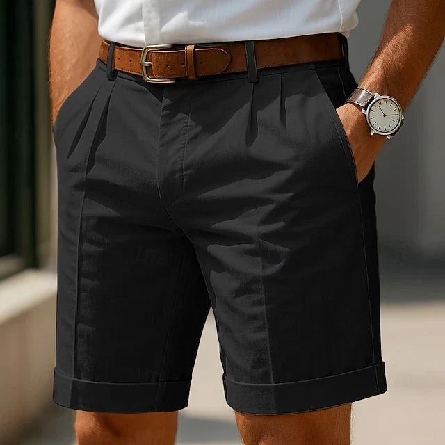 Enzo | Geplooide getailleerde short