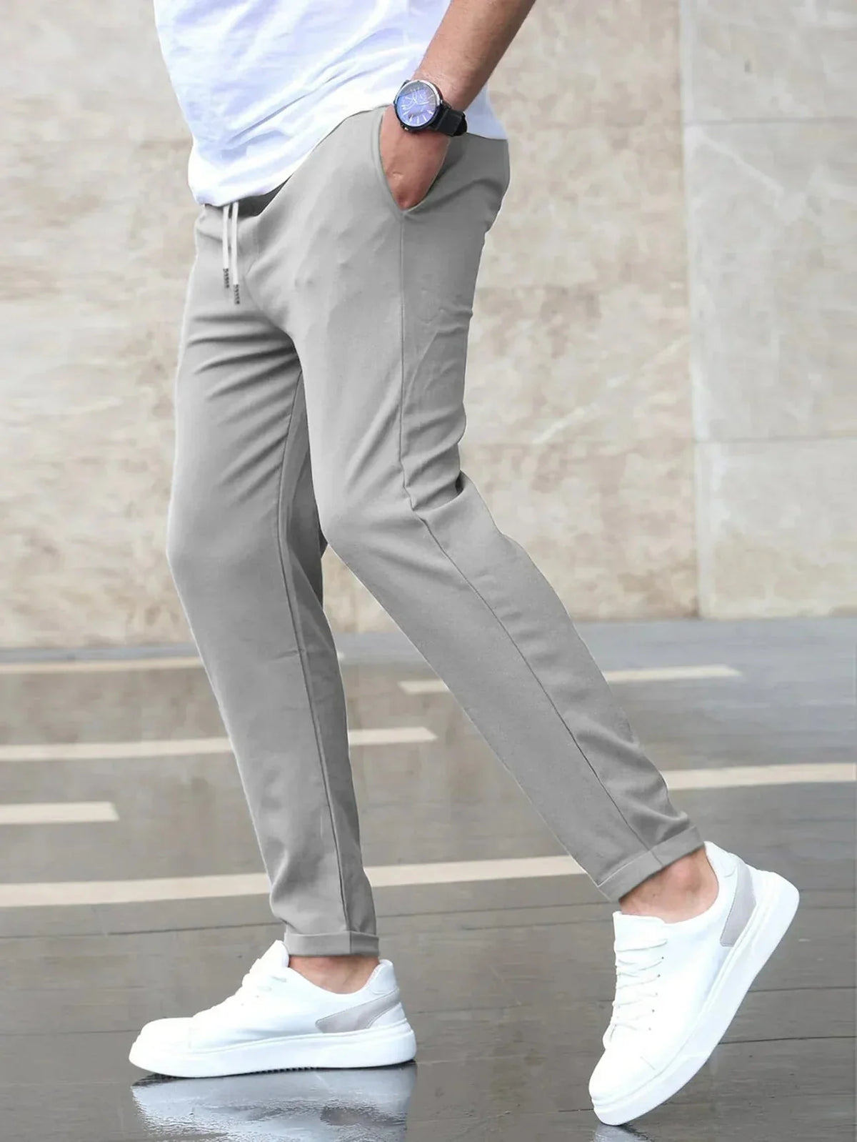 MARTIN™ | Casual Broek met Koordsluiting
