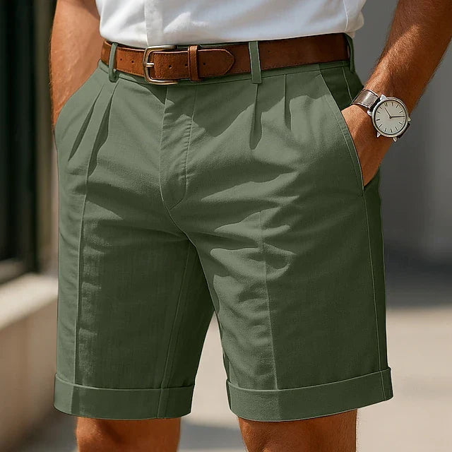 Enzo | Geplooide getailleerde short