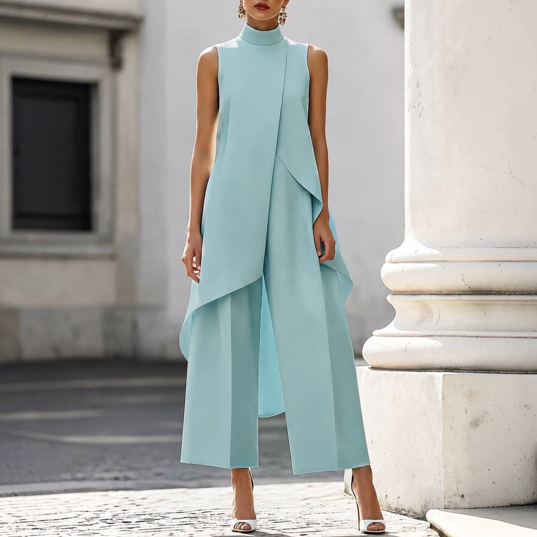 Valentina | Elegante jumpsuit met gedrapeerde col