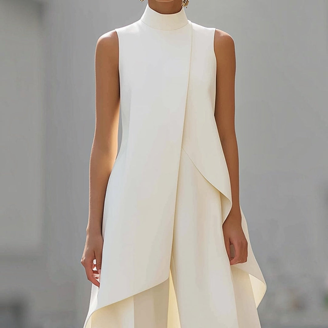 Valentina | Elegante jumpsuit met gedrapeerde col