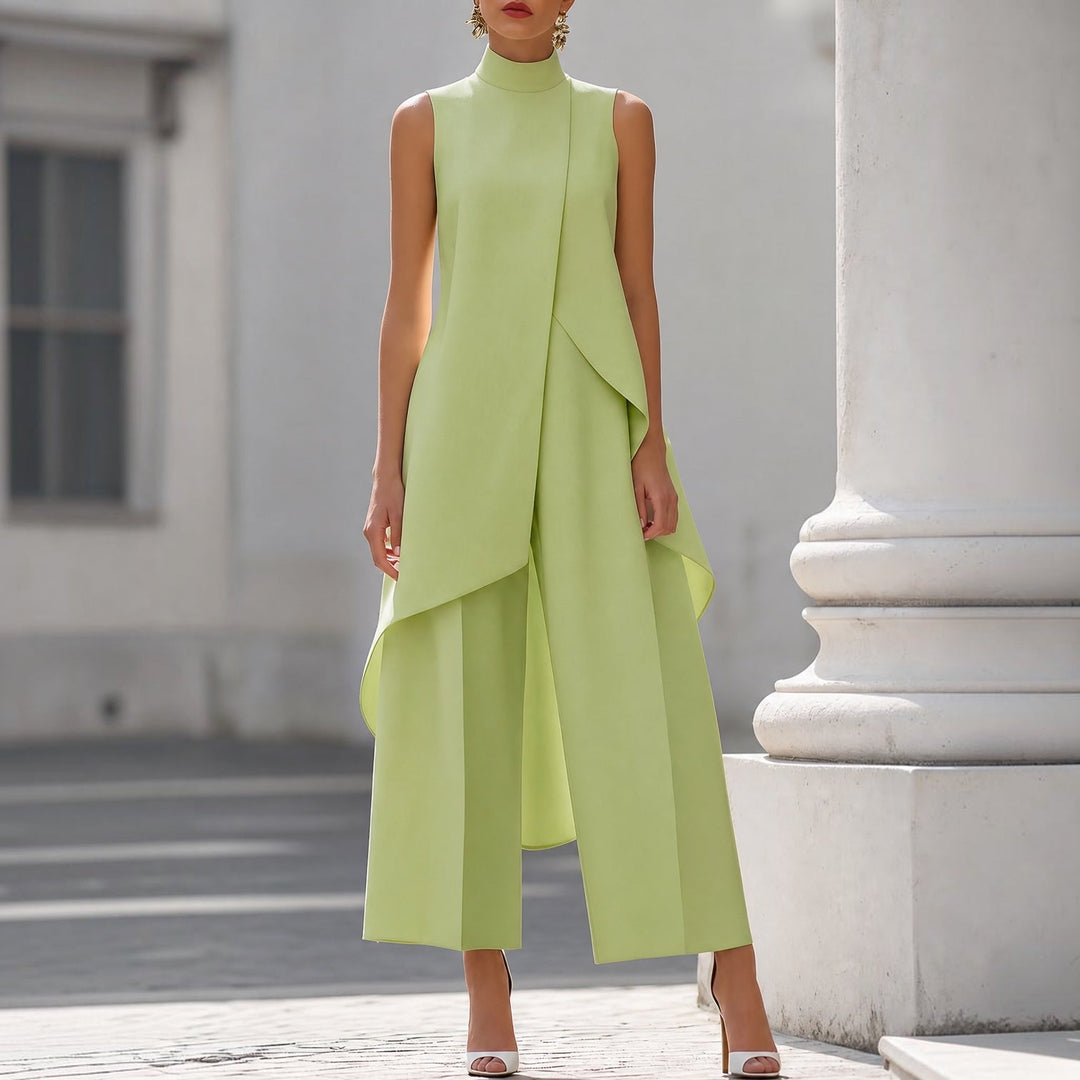Valentina | Elegante jumpsuit met gedrapeerde col