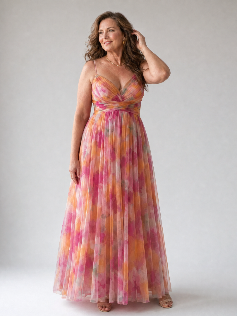 Giselle | Betoverende maxi-jurk met bloemenmotief