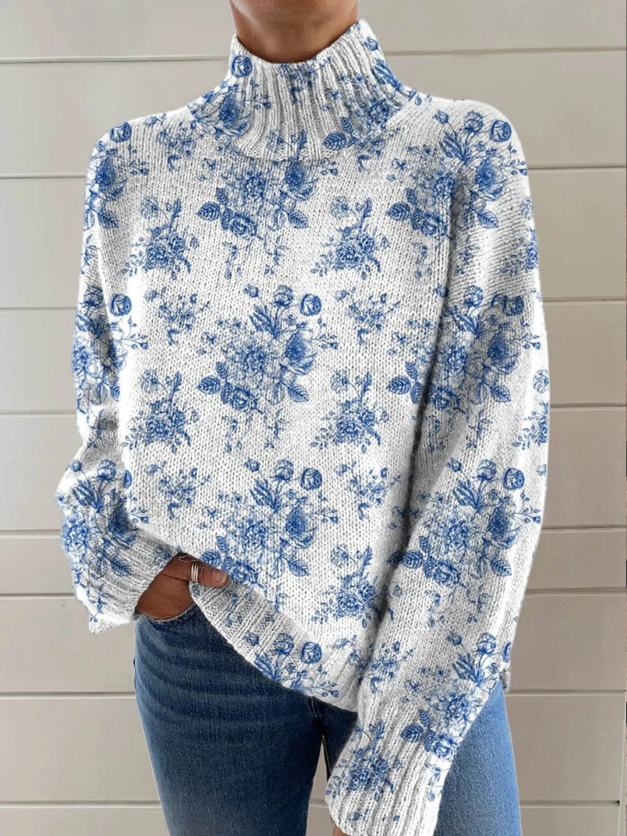 Marjolein coltrui met blauwe bloesem