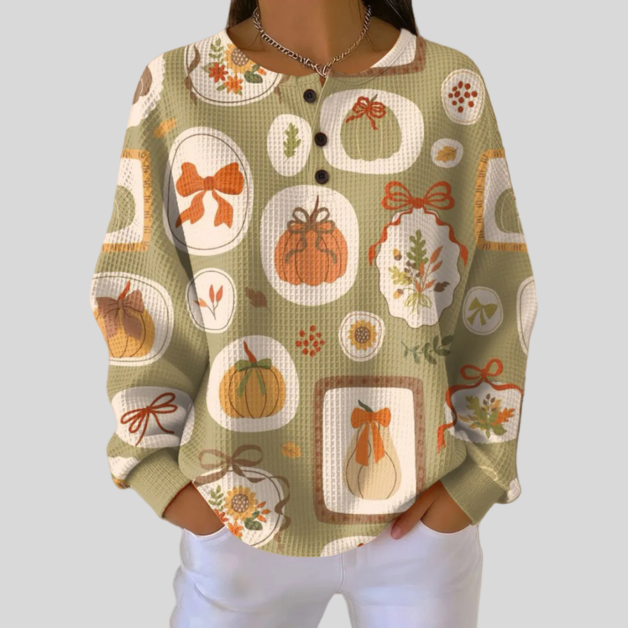 Odile wafeltrui met pompoenmotief
