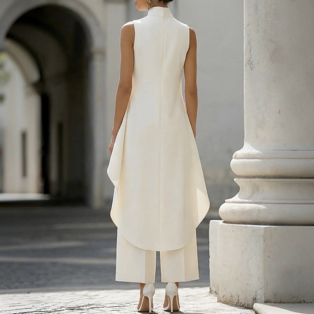 Valentina | Elegante jumpsuit met gedrapeerde col