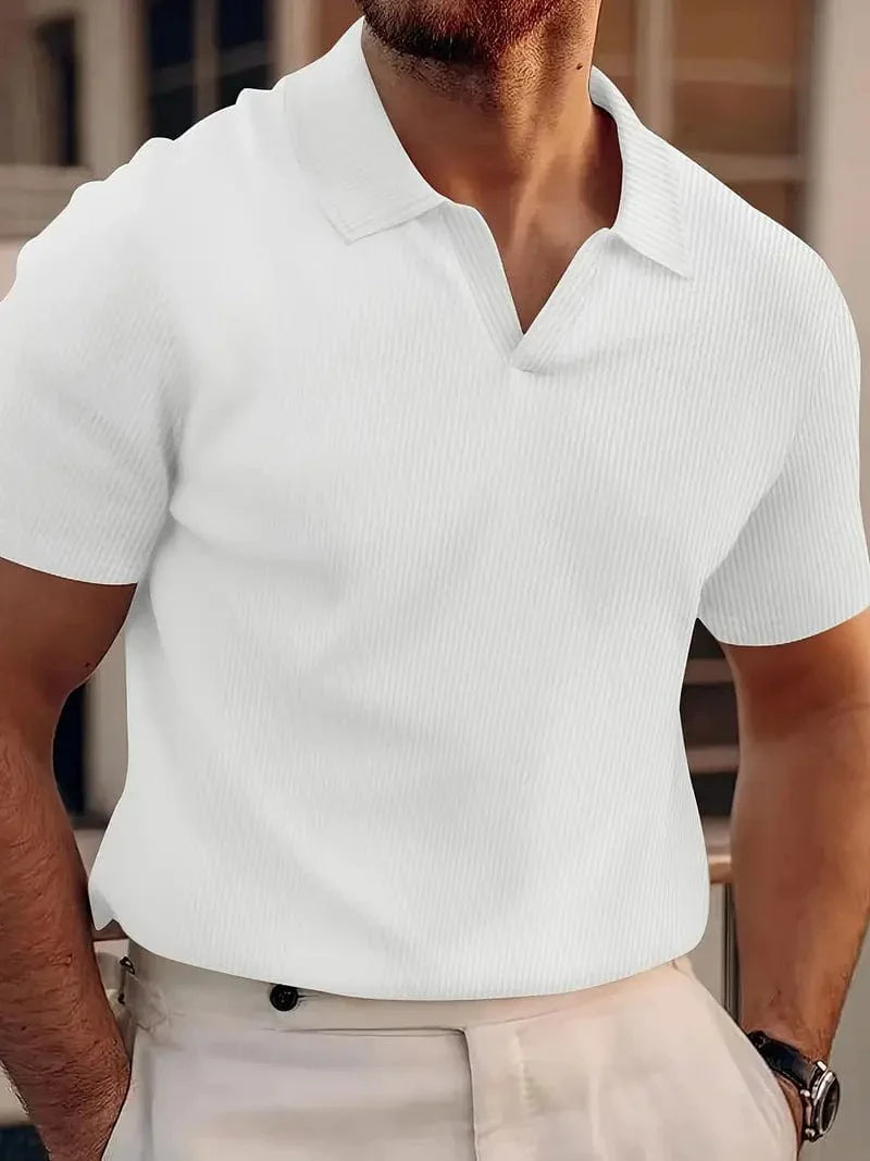 Warren™ | Casual herenpolo zonder knopen