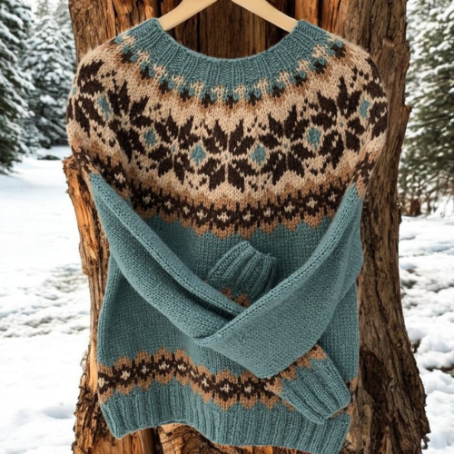 Lianne | Warme trui met klassieke winterdetails