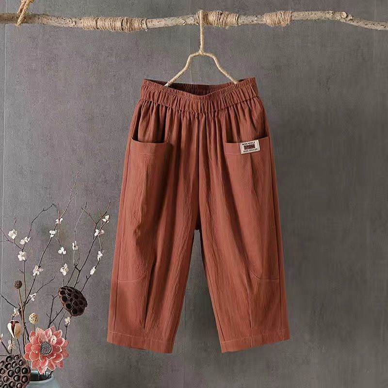 【Katoen en Lin】Comfortabele Casual Broek