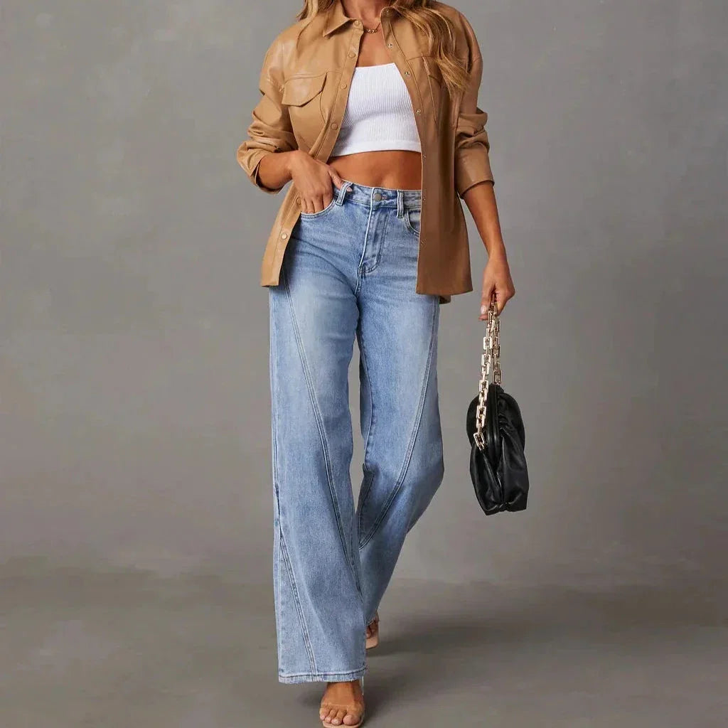 Estra | Jeans met Wijde Pijpen