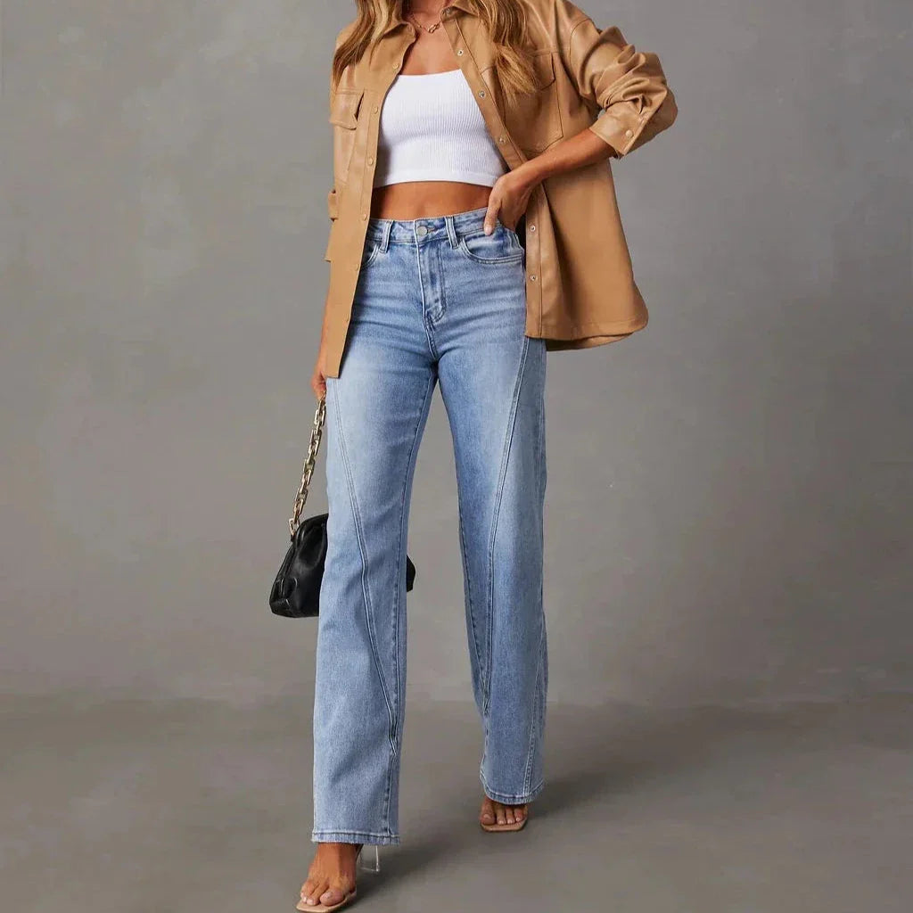 Estra | Jeans met Wijde Pijpen