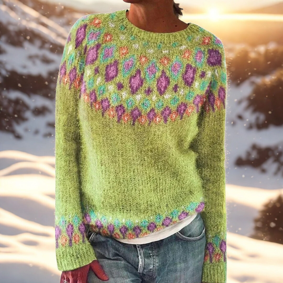 Wietske | Gebreide trui met Fair Isle-detail