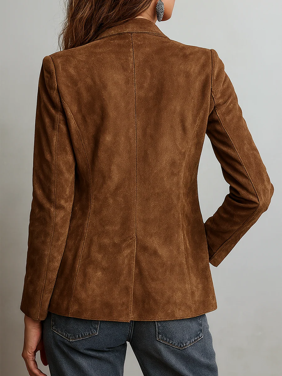Cristina vintage blazer in bruin