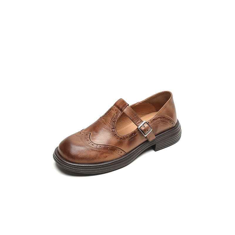 Mattea™ | Elegant Leather Mary Janes