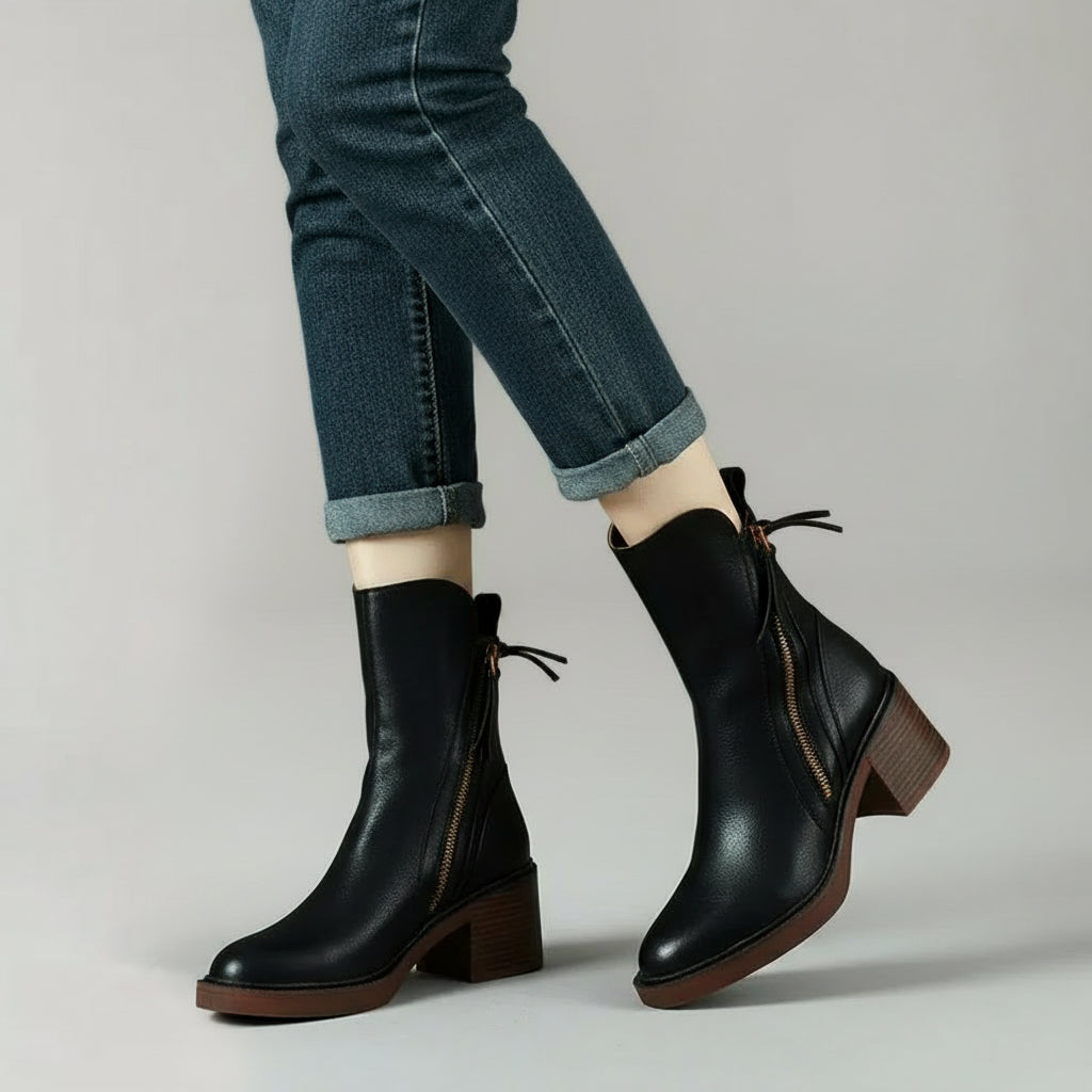Sophia™ | Elegant Women’s Tall Boots with Zipper